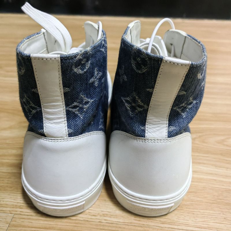 Louis Vuitton Louis Vuitton Tattoo High-Top Denim Fashion Sneakers 0079 Size US 9 / EU 42 - 3 Thumbnail