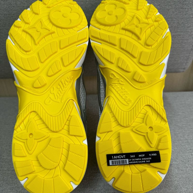 Louis Vuitton Louis Vuitton Silver Yellow Casual Lifestyle Sneakers 0079 Size US 6 / IT 36 - 5 Thumbnail