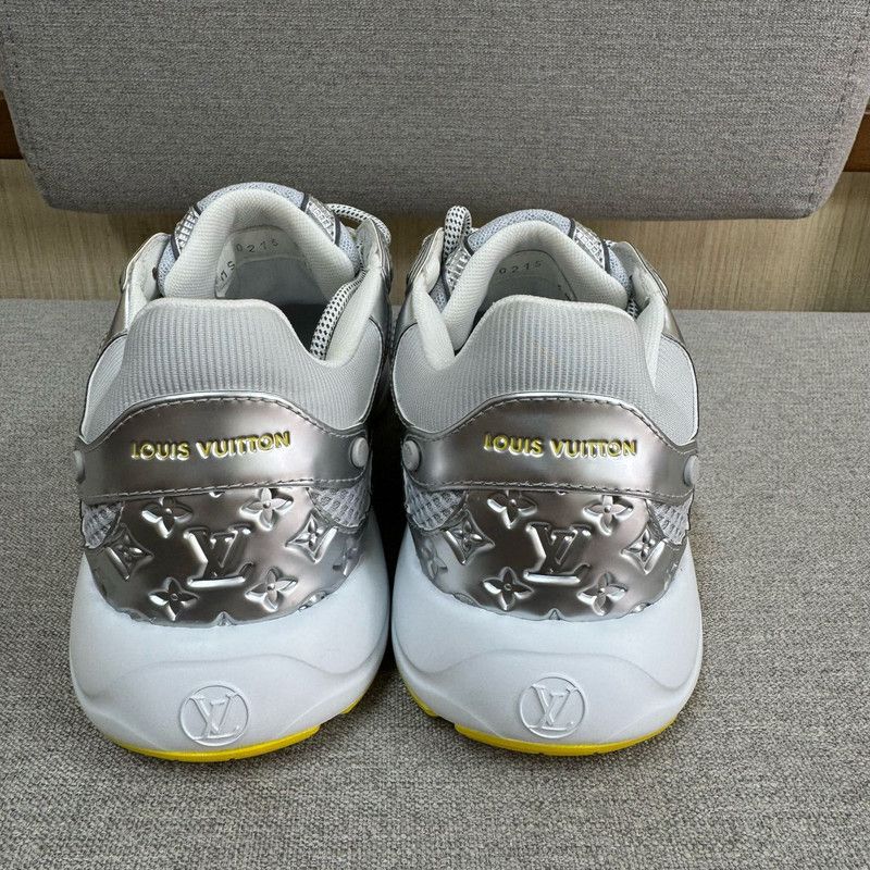 Louis Vuitton Louis Vuitton Silver Yellow Casual Lifestyle Sneakers 0079 Size US 6 / IT 36 - 4 Thumbnail