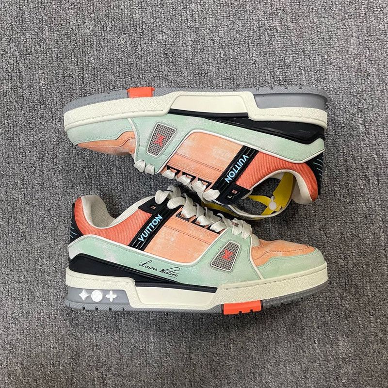 Louis Vuitton Louis Vuitton Color-Blocked Low-Top Trainer Shoes 0079 Size US 6 / IT 36 - 5 Thumbnail