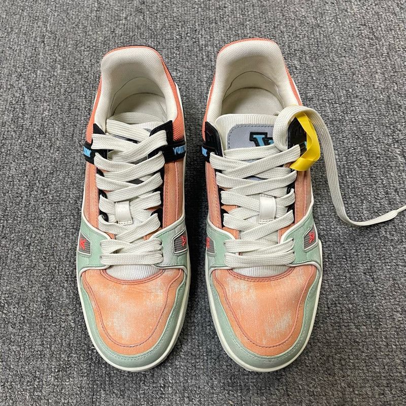 Louis Vuitton Louis Vuitton Color-Blocked Low-Top Trainer Shoes 0079 Size US 6 / IT 36 - 2 Thumbnail