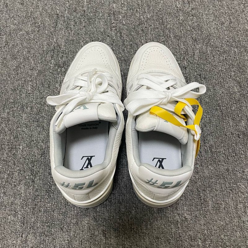 Louis Vuitton Louis Vuitton Trainer Low-Top Leather Sneakers 0079 Size US 4 / IT 34 - 3 Thumbnail