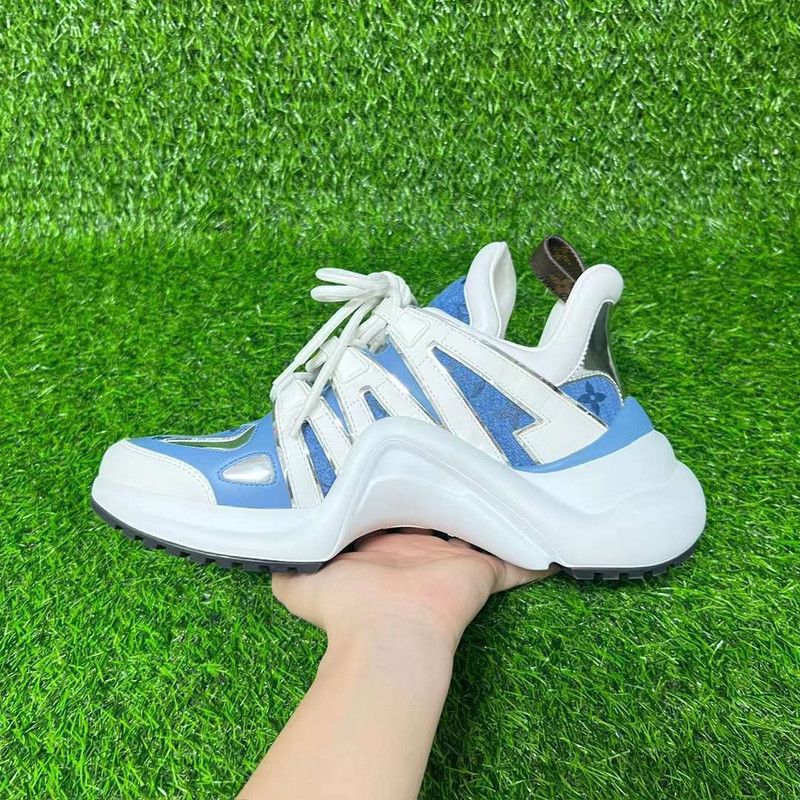 Louis Vuitton Louis Vuitton Archlight Monogram Denim Sneakers 0079 Size US 8 / IT 38 - 6 Thumbnail