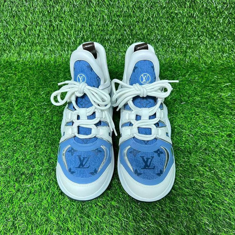 Louis Vuitton Louis Vuitton Archlight Monogram Denim Sneakers 0079 Size US 8 / IT 38 - 2 Thumbnail