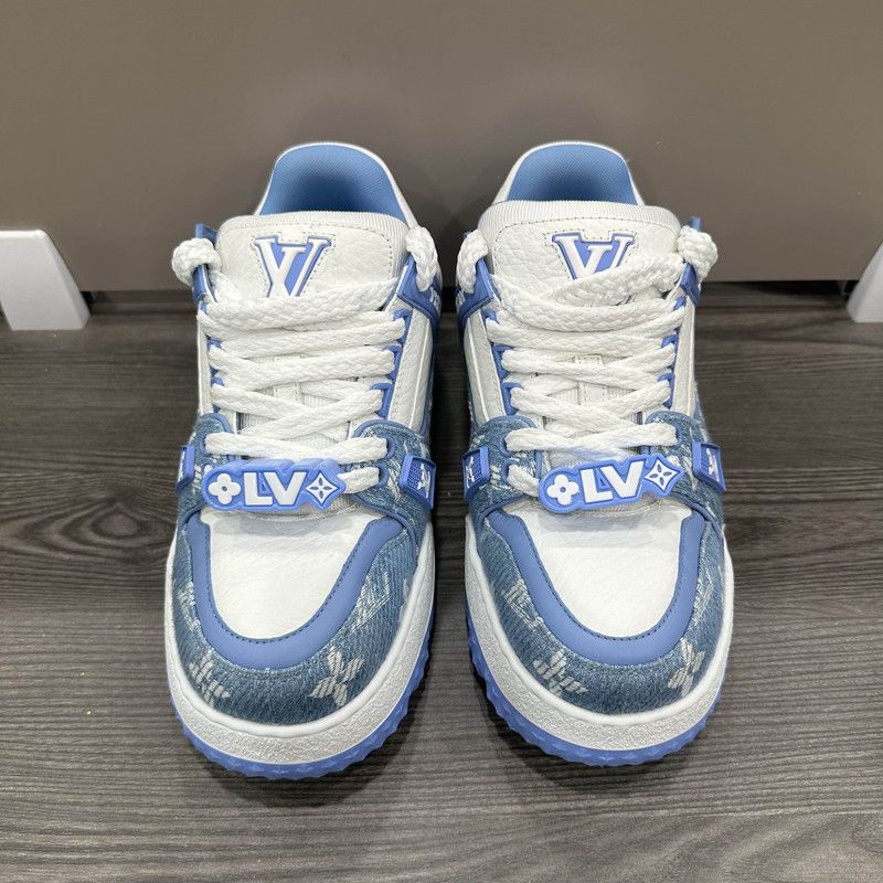 Louis Vuitton Louis Vuitton Trainer Maxi Low Top Sneakers 0079 Size US 7 / IT 37 - 2 Thumbnail