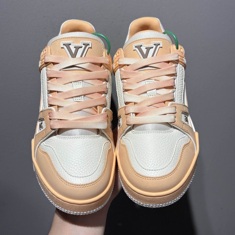 Louis Vuitton Louis Vuitton Trainer Low-Top Sneakers in Orange 0079 Size US 10 / EU 43 - 2 Thumbnail