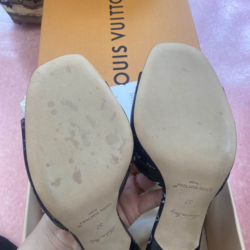Louis Vuitton Takashi Murakami x Louis Vuitton Black Sandals 0079