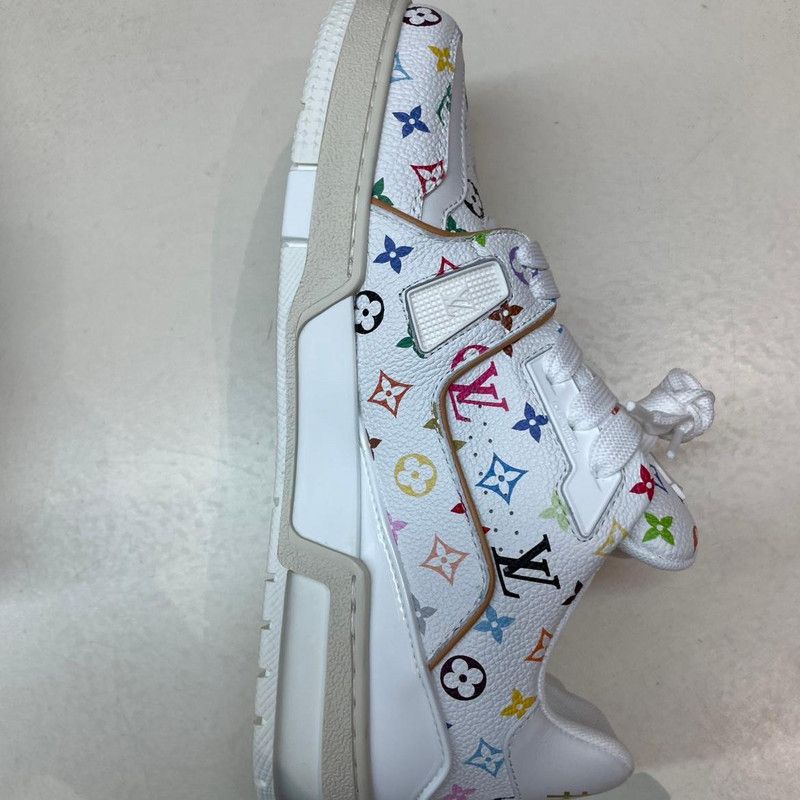Louis Vuitton Takashi Murakami x Louis Vuitton White Trainers 0079 Size US 6 / IT 36 - 21 Thumbnail