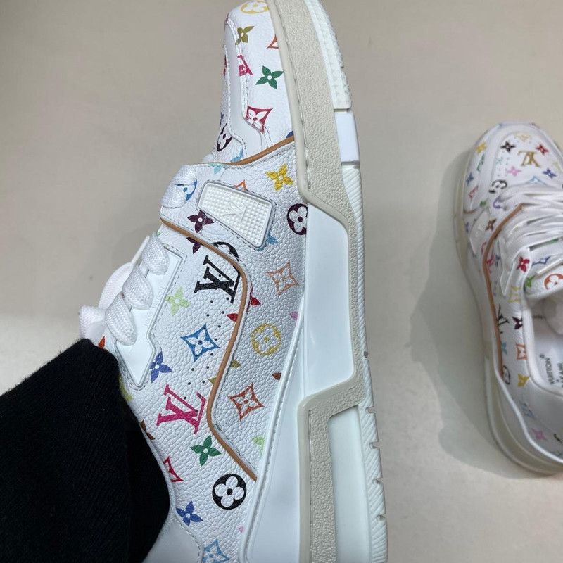 Louis Vuitton Takashi Murakami x Louis Vuitton White Trainers 0079 Size US 6 / IT 36 - 13 Thumbnail