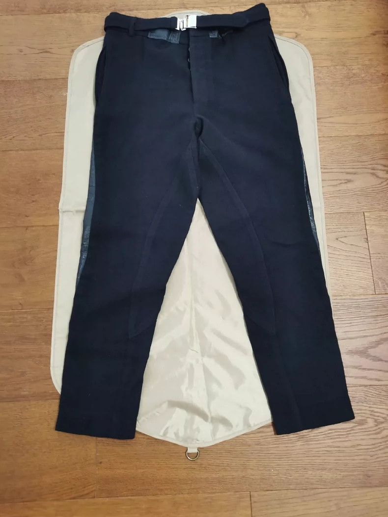 Yves Saint Laurent YSL Runway Patchwork Lambskin Wool Trousers Size US 32 / EU 48 - 3 Thumbnail
