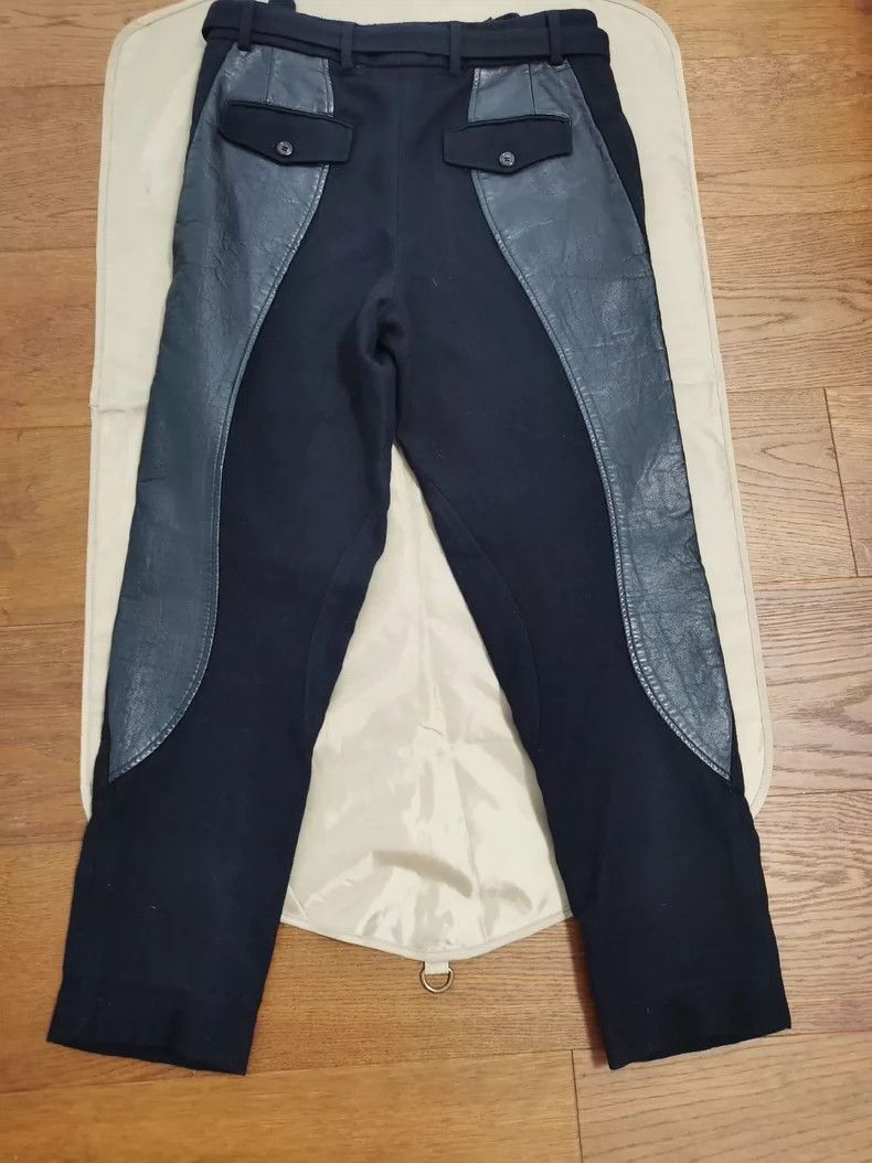 Yves Saint Laurent YSL Runway Patchwork Lambskin Wool Trousers Size US 32 / EU 48 - 4 Thumbnail