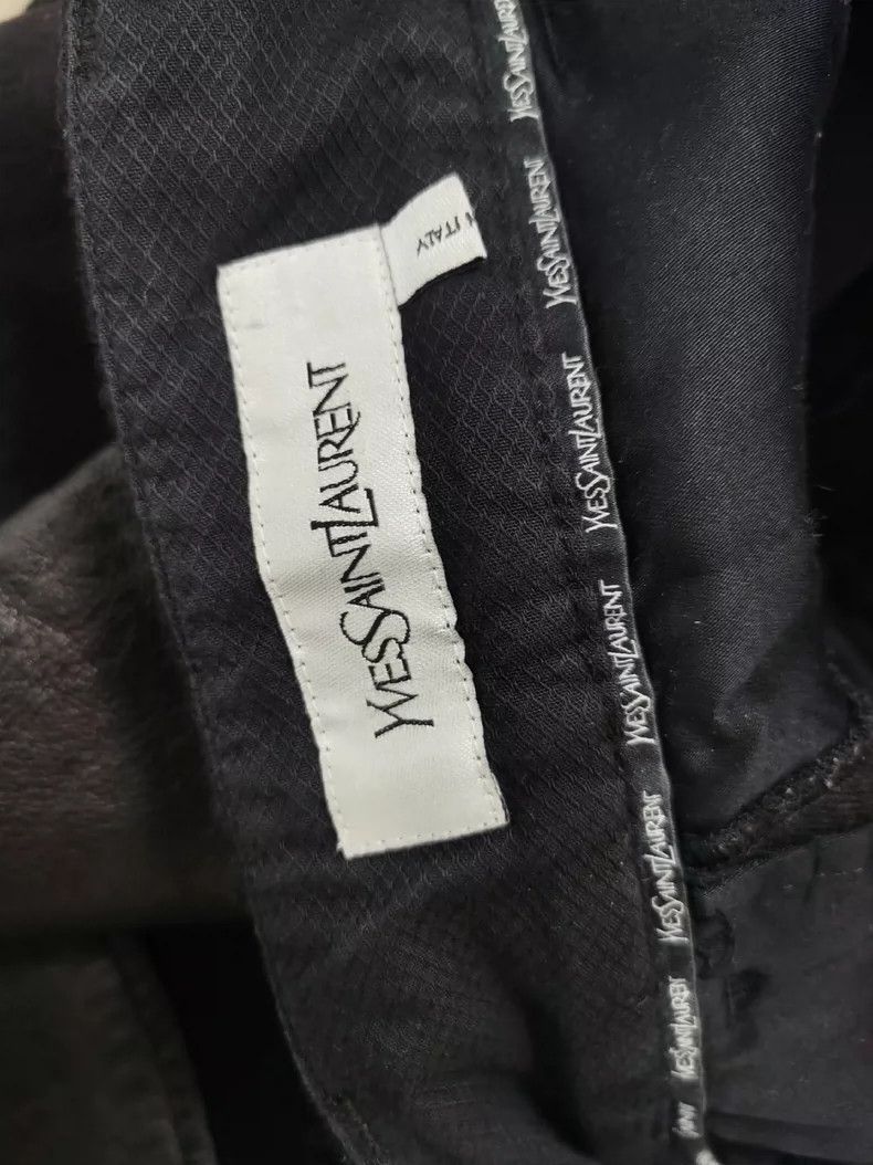Yves Saint Laurent YSL Runway Patchwork Lambskin Wool Trousers Size US 32 / EU 48 - 8 Thumbnail