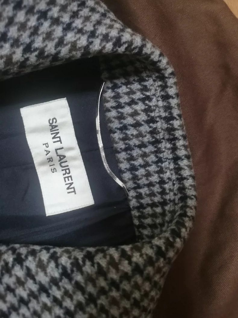 Saint Laurent Paris Saint Laurent Paris SLP Houndstooth Coat Size US M / EU 48-50 / 2 - 6 Thumbnail