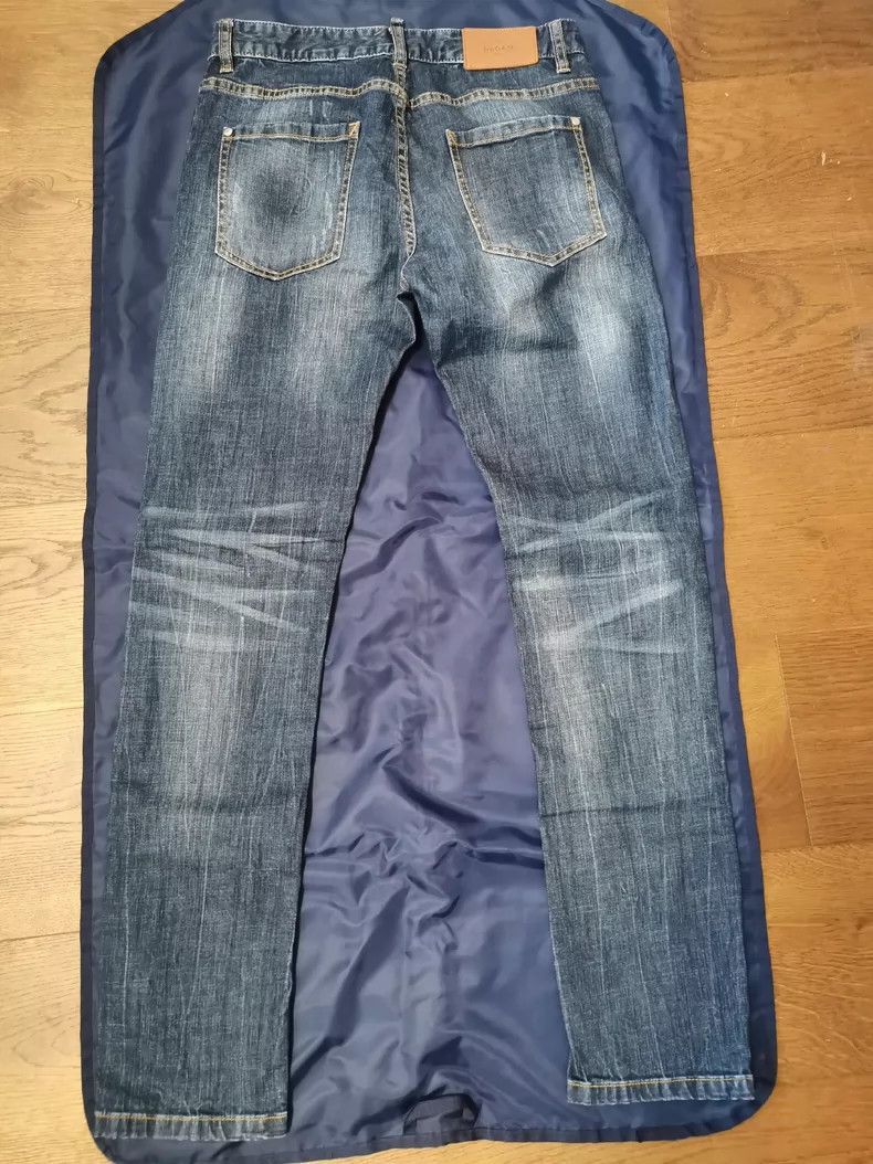 Vintage Degaia Distressed Embroidered Denim Jeans Size US 30 / EU 46 - 2 Thumbnail