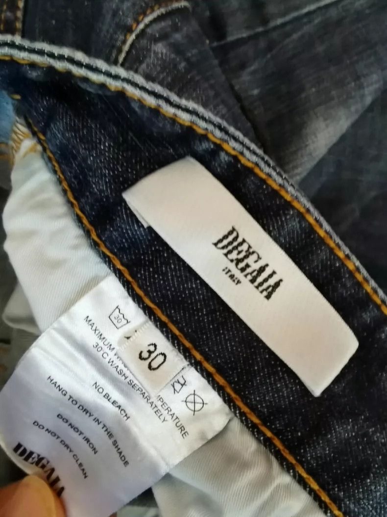 Vintage Degaia Distressed Embroidered Denim Jeans Size US 30 / EU 46 - 6 Thumbnail