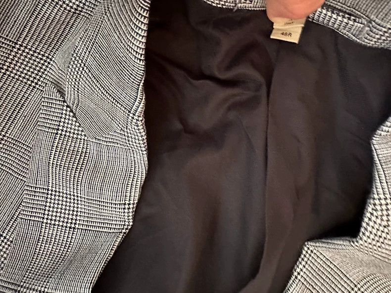 Burberry Burberry London Gray Check Blazer Size US M / EU 48-50 / 2 - 3 Thumbnail