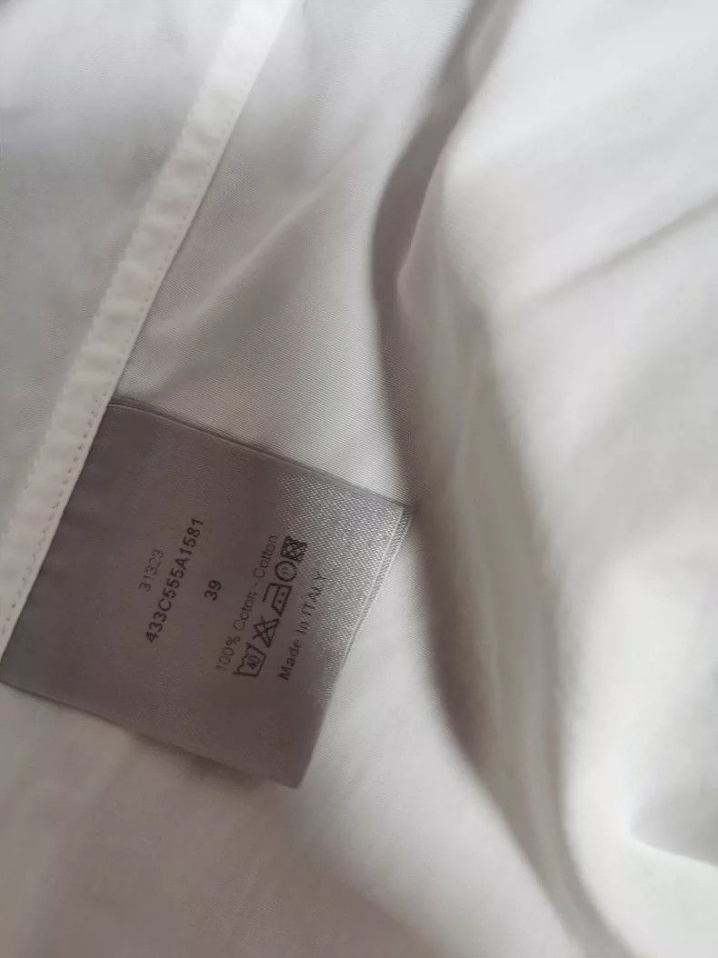 Dior Dior Homme White Button-Up Shirt Size US M / EU 48-50 / 2 - 5 Thumbnail