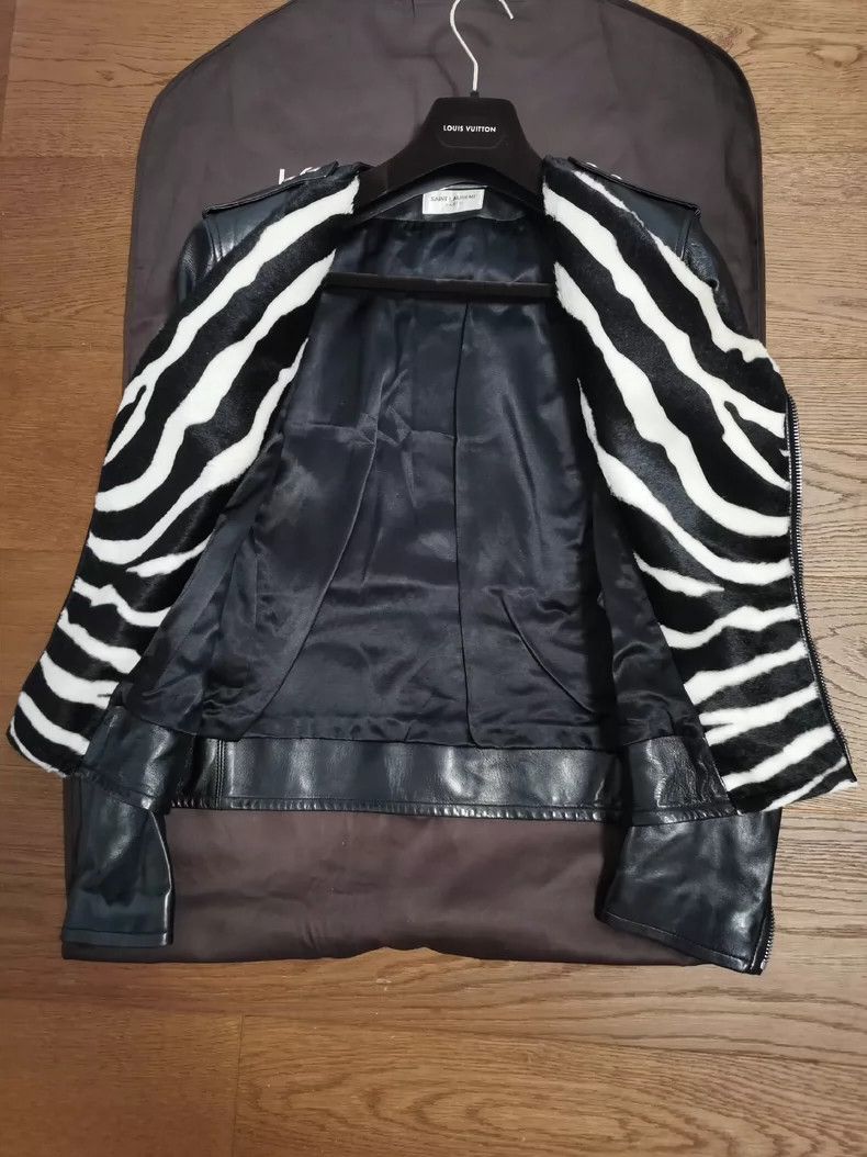 Hedi Slimane Saint Laurent Paris SLP Lambskin Leather Jacket Size US M / EU 48-50 / 2 - 4 Thumbnail