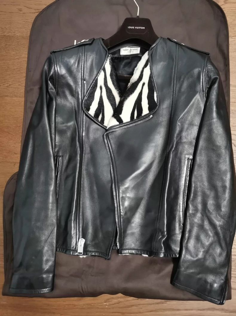 Hedi Slimane Saint Laurent Paris SLP Lambskin Leather Jacket Size US M / EU 48-50 / 2 - 3 Thumbnail