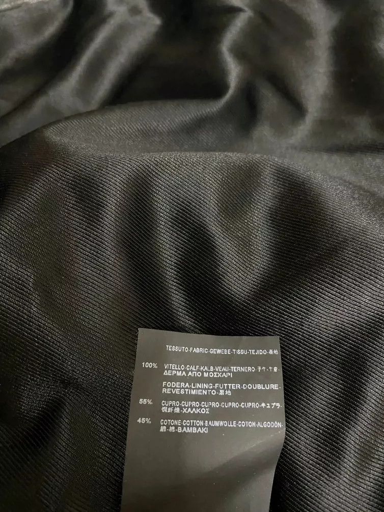 Saint Laurent Paris Saint Laurent Sumi-ink Leather Jacket Size US XL / EU 56 / 4 - 6 Thumbnail
