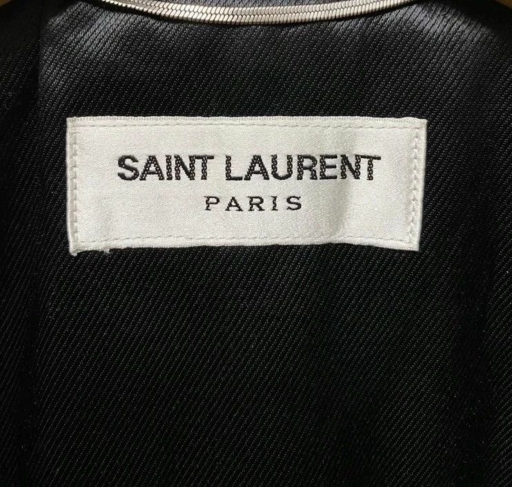Saint Laurent Paris Saint Laurent Sumi-ink Leather Jacket Size US XL / EU 56 / 4 - 4 Thumbnail