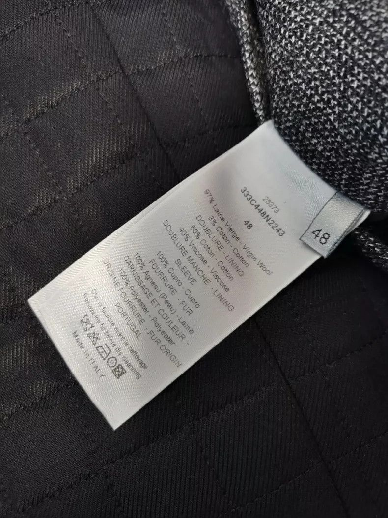 Dior Dior Homme Coat with Removable Fur Collar Size US M / EU 48-50 / 2 - 7 Thumbnail