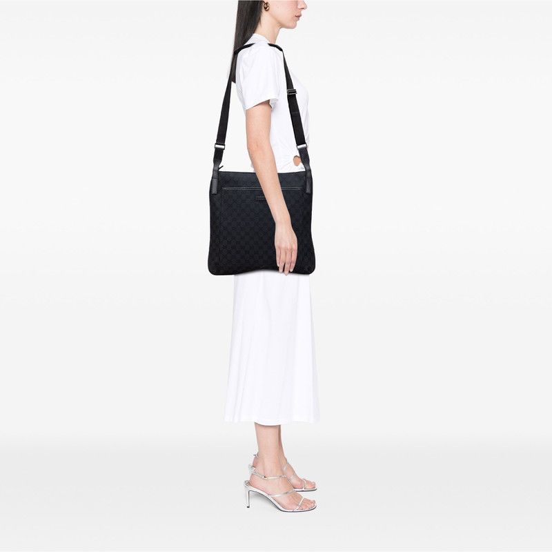 Gucci Gucci Gucci GG Canvas Shoulder Bag Canvas Leather Canvas Shoulder Bag 122791 DUTY FREE for USA Size ONE SIZE - 10 Thumbnail