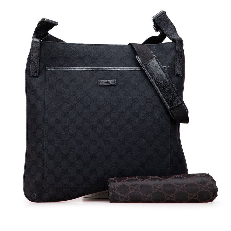 Gucci Gucci Gucci GG Canvas Shoulder Bag Canvas Leather Canvas Shoulder Bag 122791 DUTY FREE for USA Size ONE SIZE - 9 Thumbnail