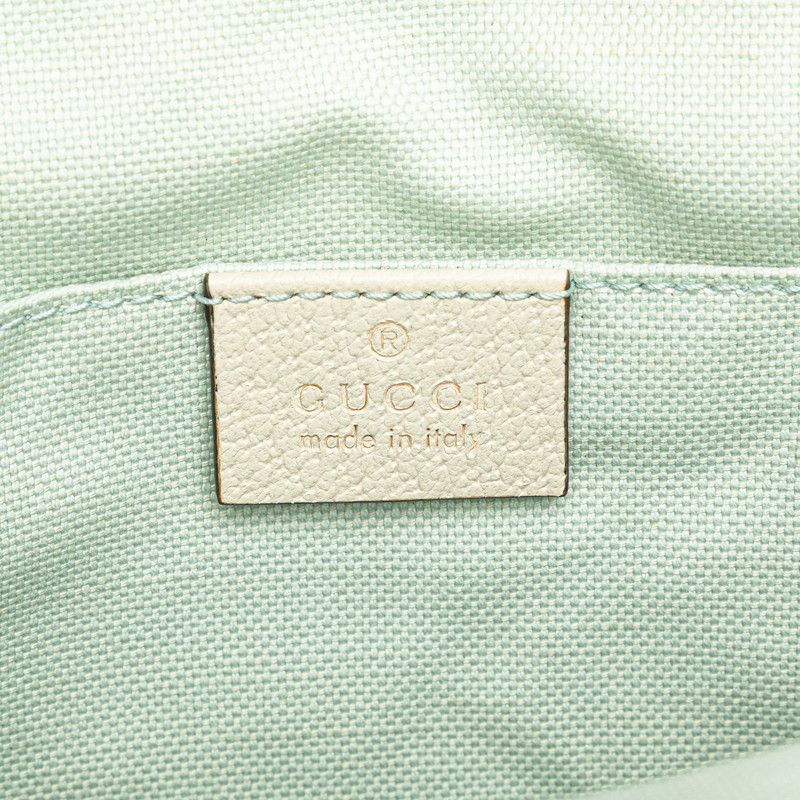 Gucci Gucci Gucci Children's 犬 Flower Canvas Leather Tote Bag Canvas Tote Bag 628159 Size ONE SIZE - 9 Thumbnail