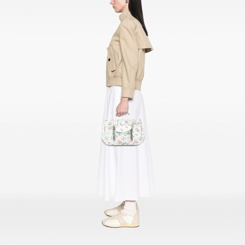 Gucci Gucci Gucci Children's 犬 Flower Canvas Leather Tote Bag Canvas Tote Bag 628159 Size ONE SIZE - 11 Thumbnail