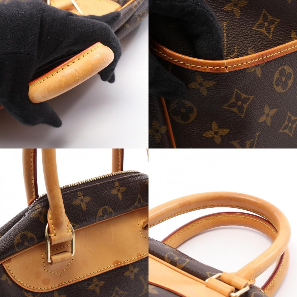 Louis Vuitton Louis Vuitton Louis Vuitton Deauville Monogram Handbag Canvas Vanity Bag M47270 Size ONE SIZE - 9 Thumbnail
