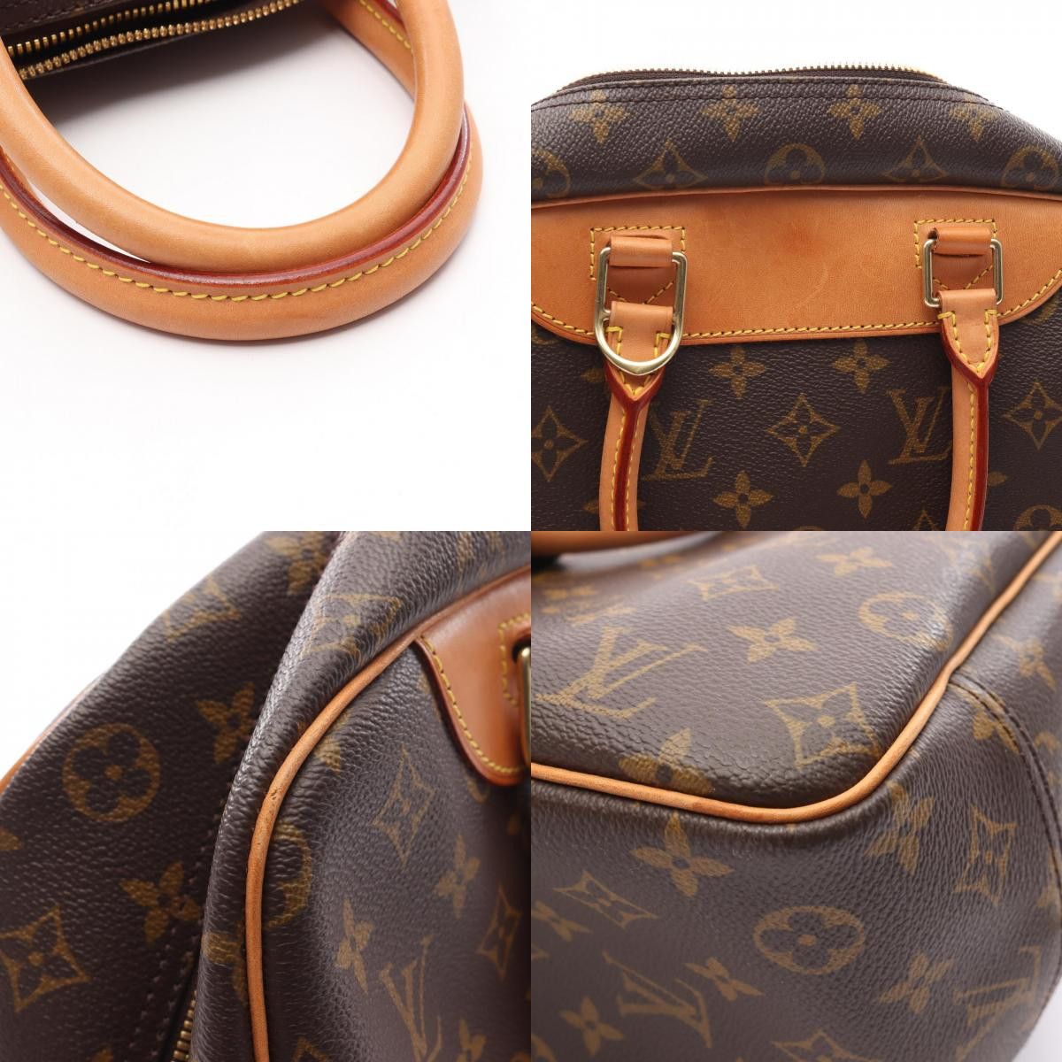 Louis Vuitton Louis Vuitton Louis Vuitton Deauville Monogram Handbag Canvas Handbag M47270 Size ONE SIZE - 9 Thumbnail
