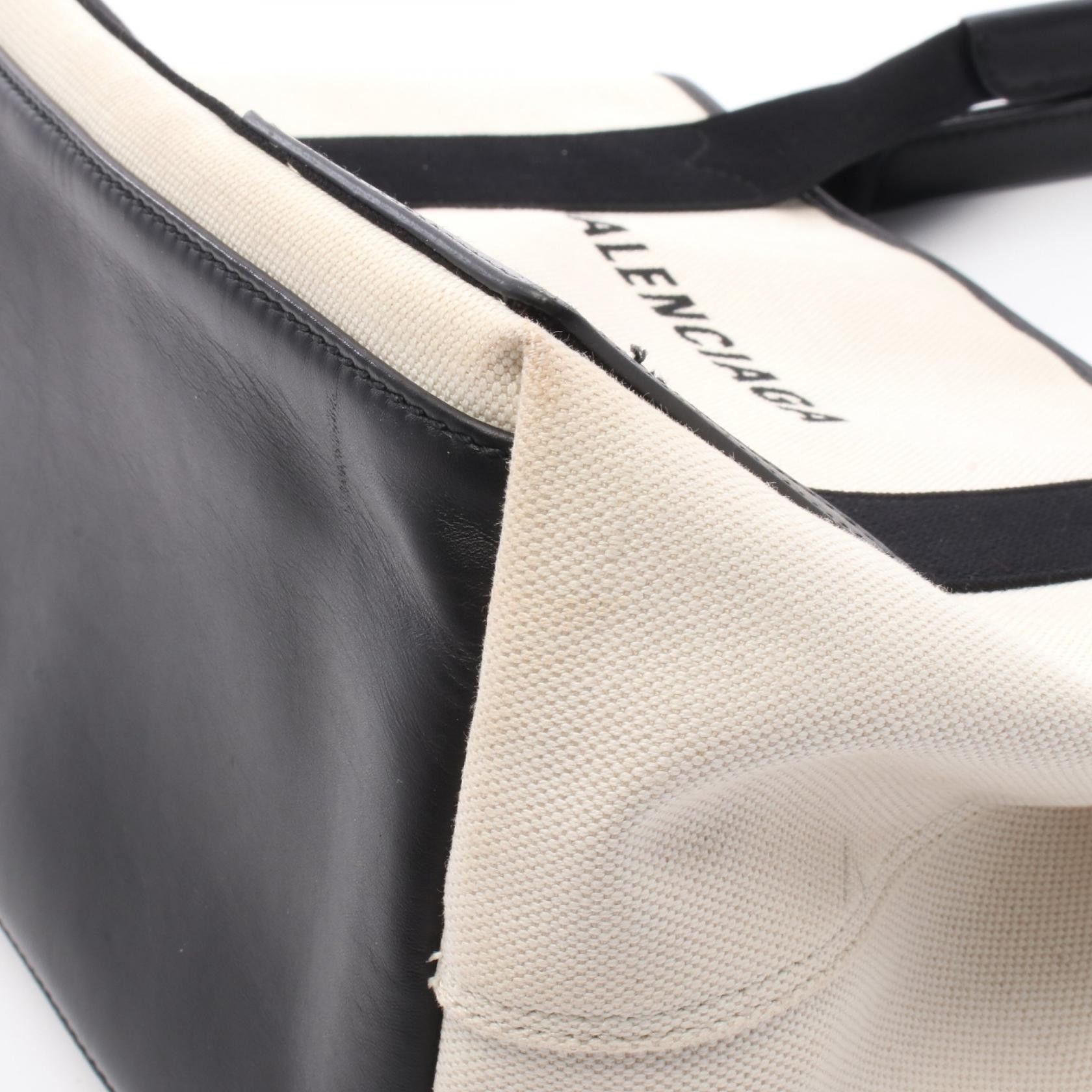 Balenciaga Balenciaga Balenciaga NAVY CABAS S Canvas Leather Tote Bag Canvas Tote Bag 339933 Size ONE SIZE - 9 Thumbnail