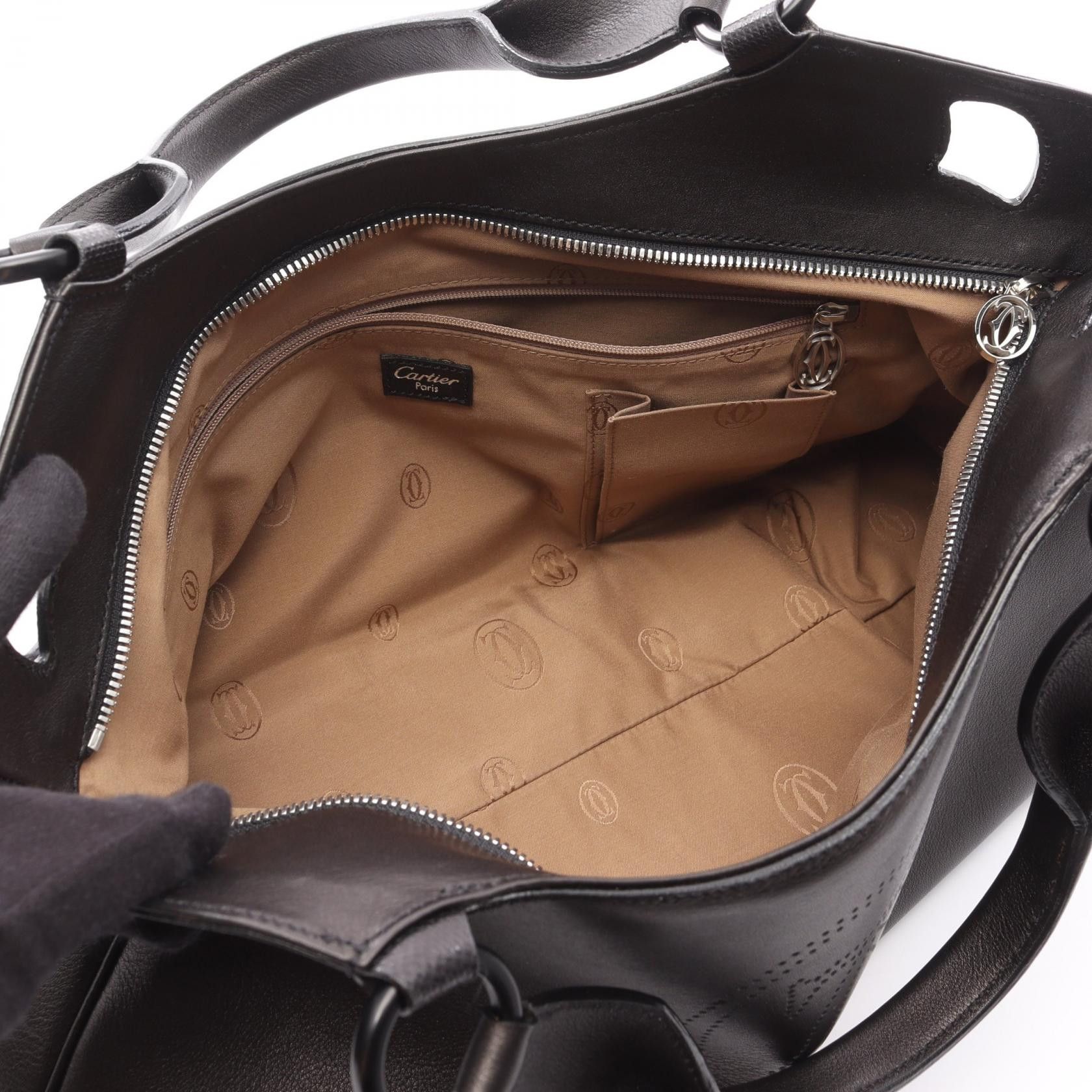 Cartier Cartier Cartier Marcello de Cartier Leather Handbag Leather Handbag DUTY FREE for USA Size ONE SIZE - 3 Thumbnail