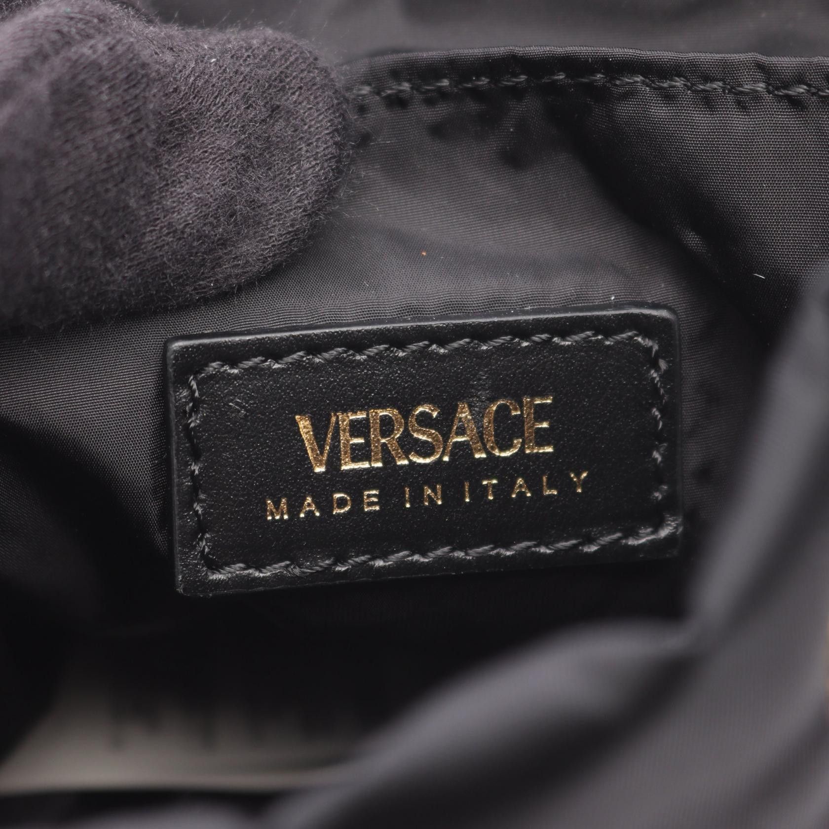 Versace Versace Versace Medusa Nylon Leather Backpack Leather Backpack DUTY FREE for USA Size ONE SIZE - 4 Thumbnail