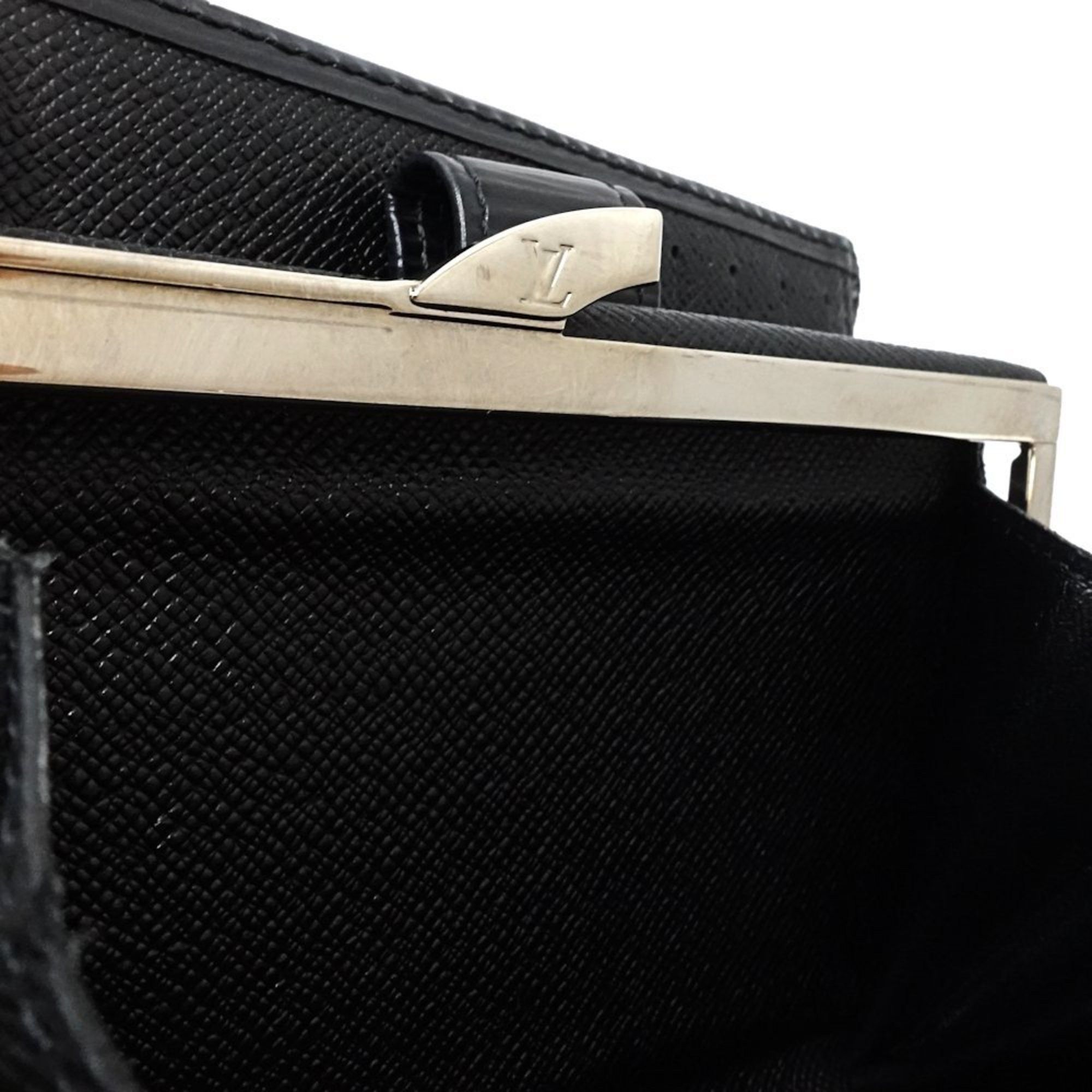 Louis Vuitton LOUIS VUITTON Epi Bifold Wallet M63242 Portefeuille Viennois Noir 181573 Size ONE SIZE - 5 Thumbnail