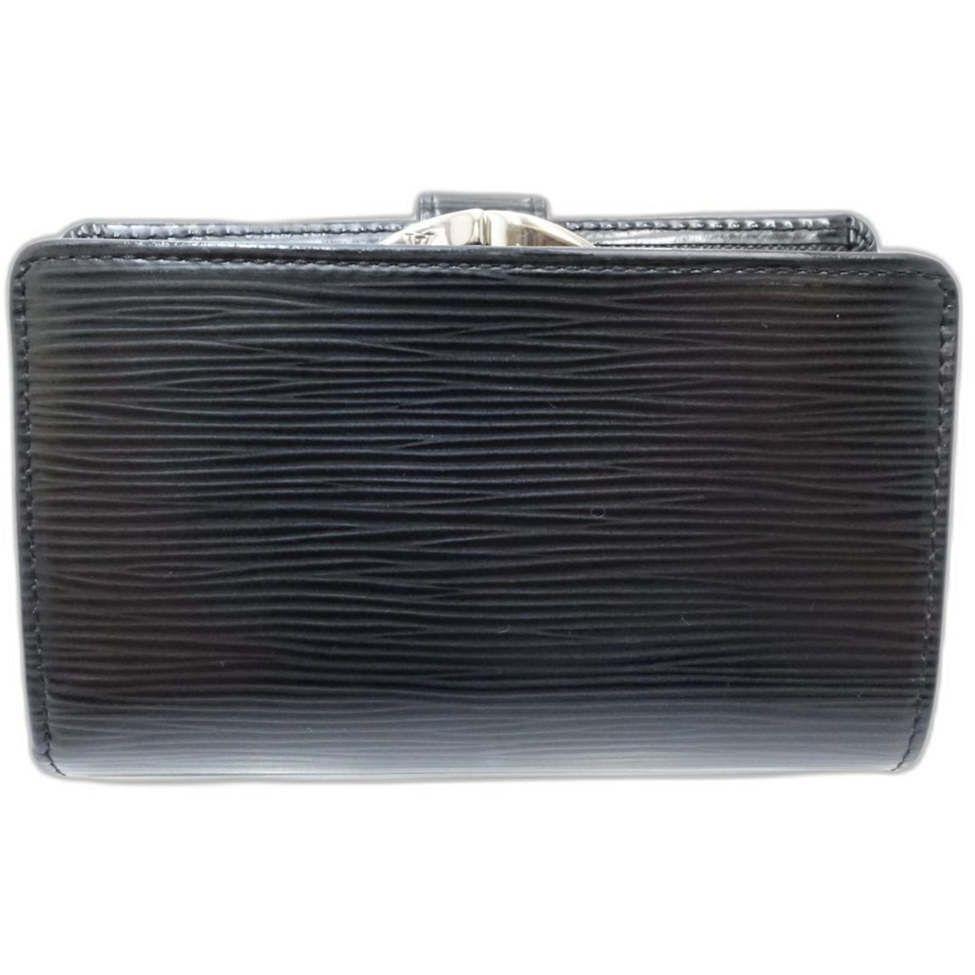 Louis Vuitton LOUIS VUITTON Epi Bifold Wallet M63242 Portefeuille Viennois Noir 181573 Size ONE SIZE - 3 Thumbnail