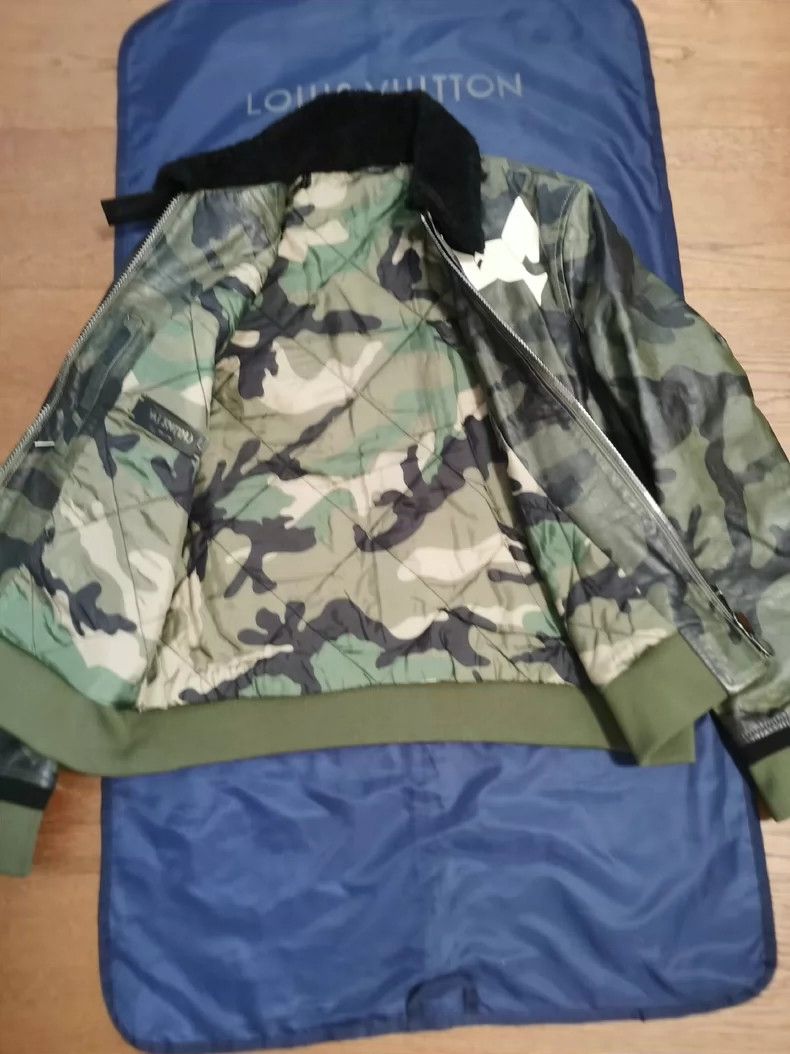 Valentino Valentino Camouflage Leather Jacket Size US L / EU 52-54 / 3 - 4 Thumbnail