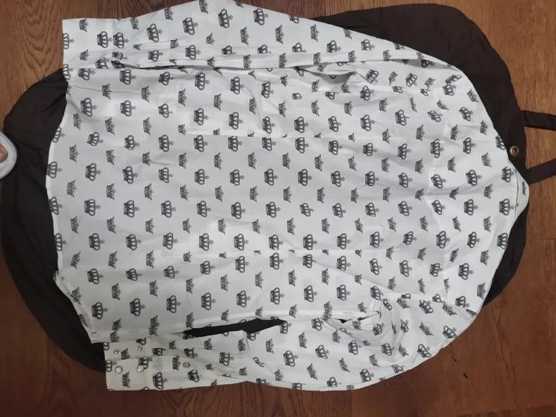 Dolce & Gabbana Dolce Gabbana Crown Print Shirt Size US M / EU 48-50 / 2 - 2 Thumbnail