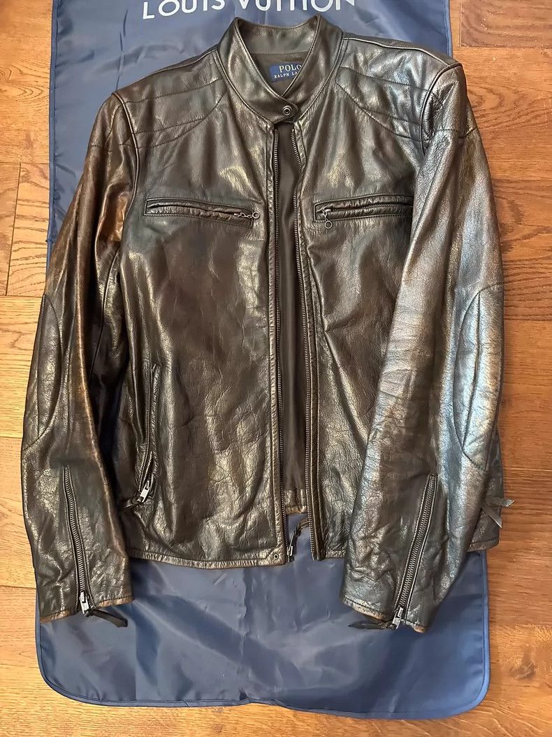 RRL Ralph Lauren Polo Ralf Lauren Vintage Leather Jacket Size US M / EU 48-50 / 2 - 3 Thumbnail