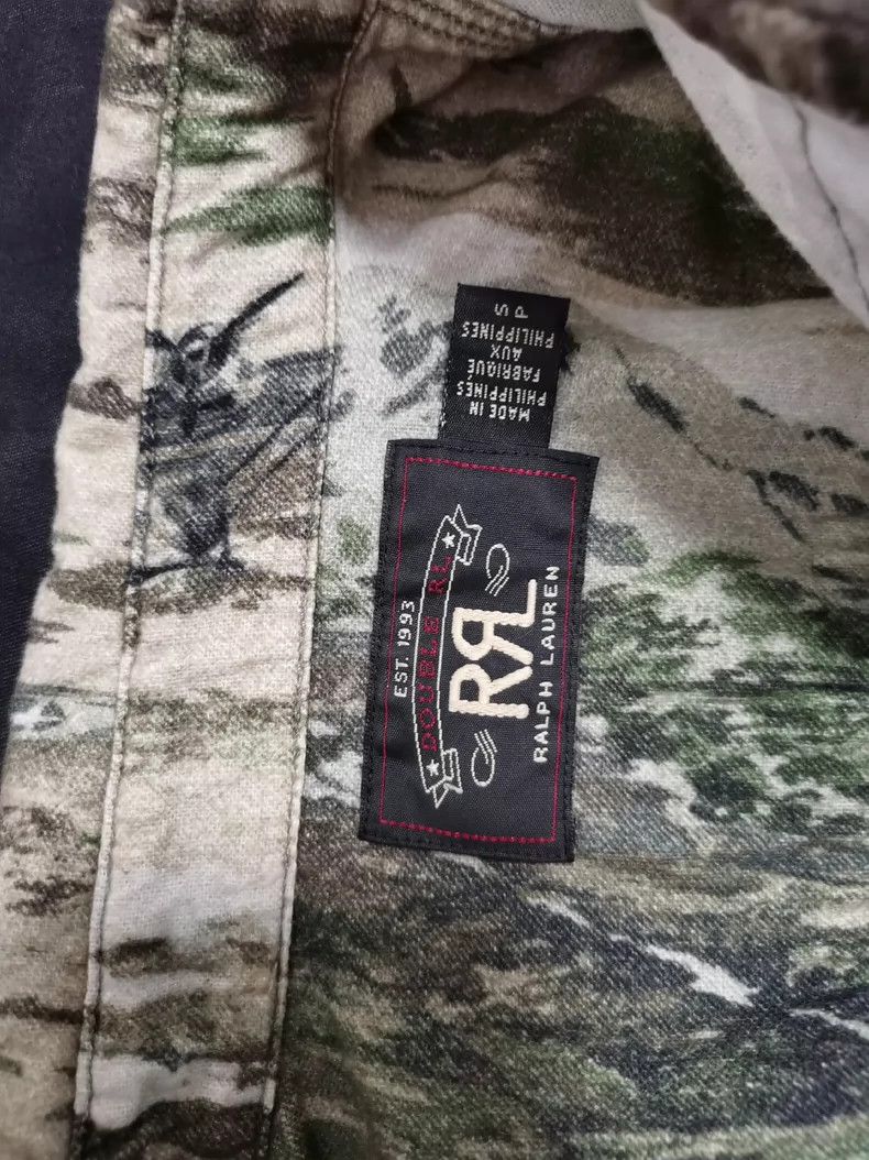 RRL Ralph Lauren Double RL Camouflage Military Shirt Size US S / EU 44-46 / 1 - 3 Thumbnail
