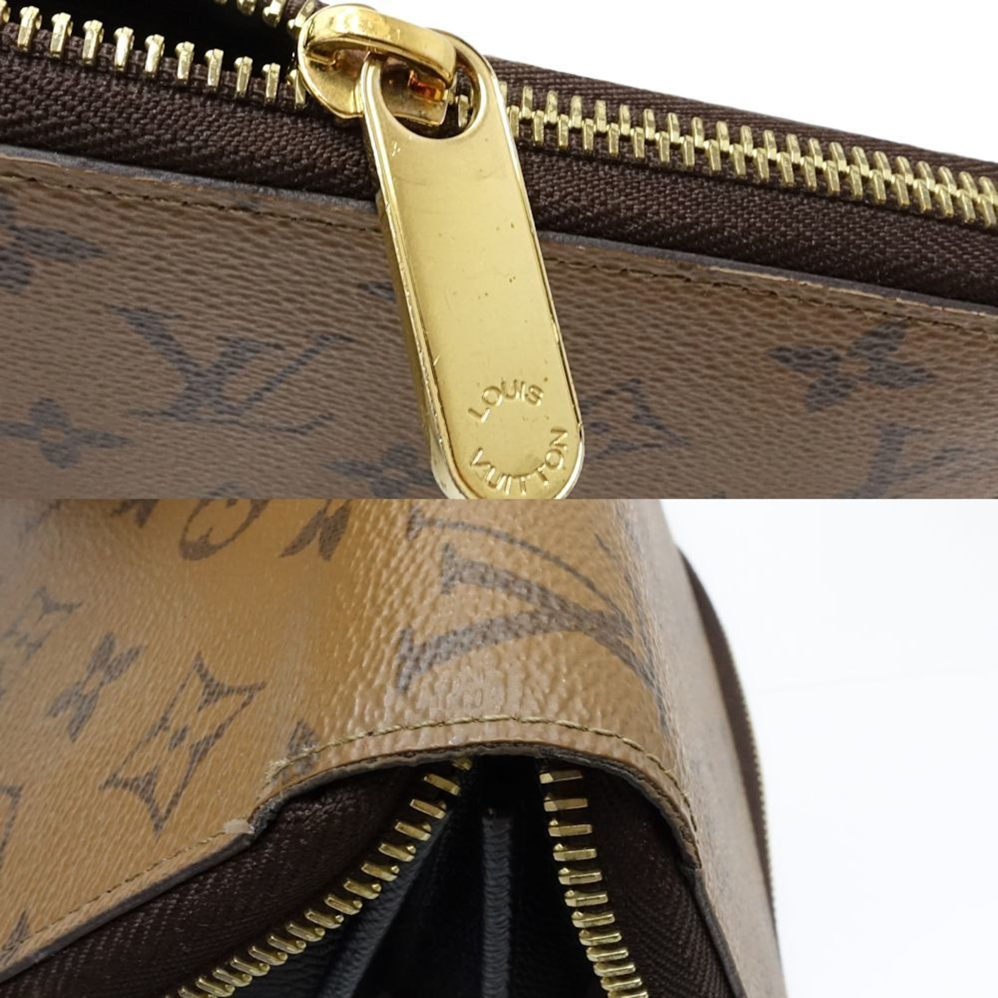 Louis Vuitton Louis Vuitton Zippy Wallet M82444 Monogram Reverse Brown 181581 Size ONE SIZE - 6 Thumbnail