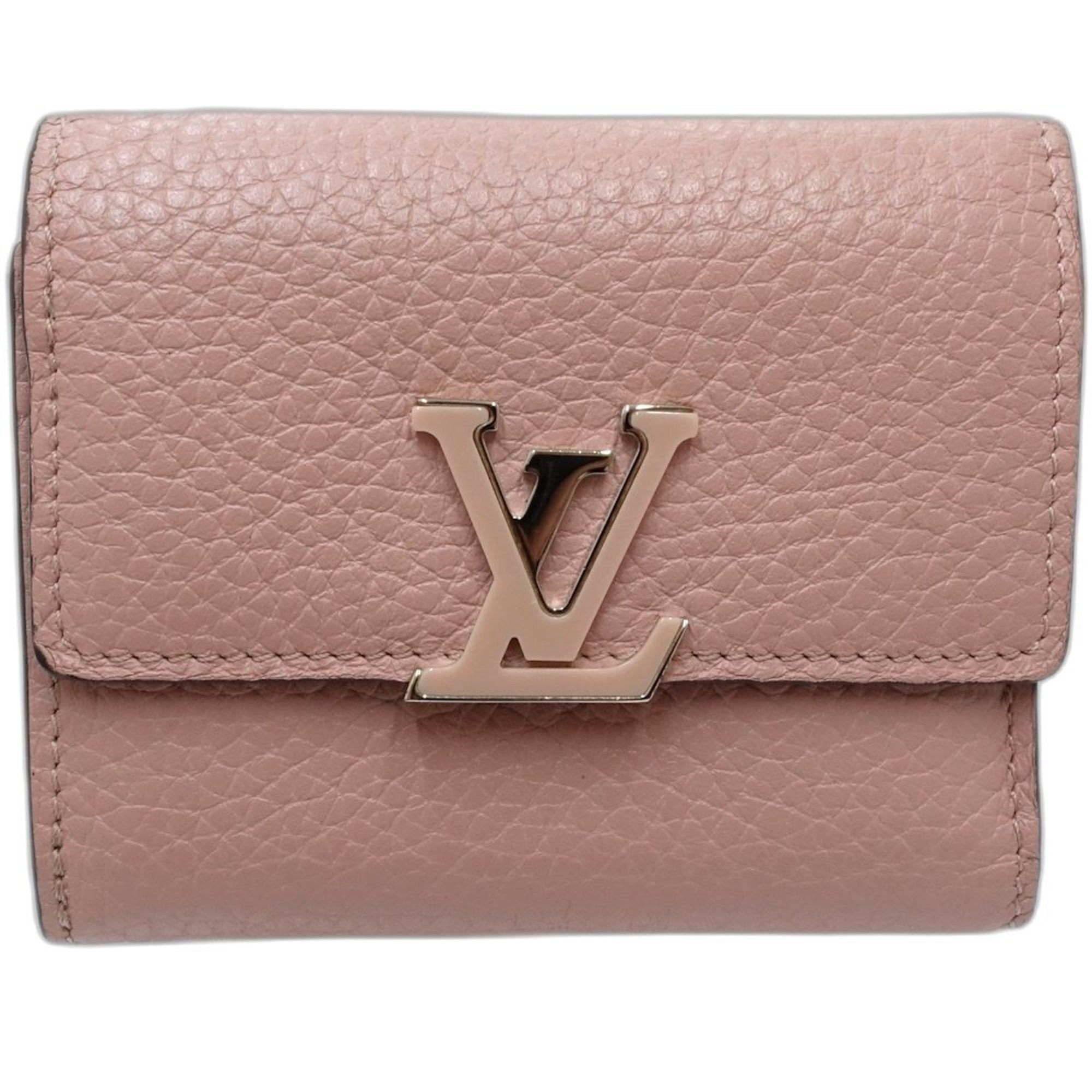 Louis Vuitton LOUIS VUITTON Capucines XS Tri-fold Wallet M68588 Taurillon Leather Magnolia 181574 Size ONE SIZE - 2 Thumbnail