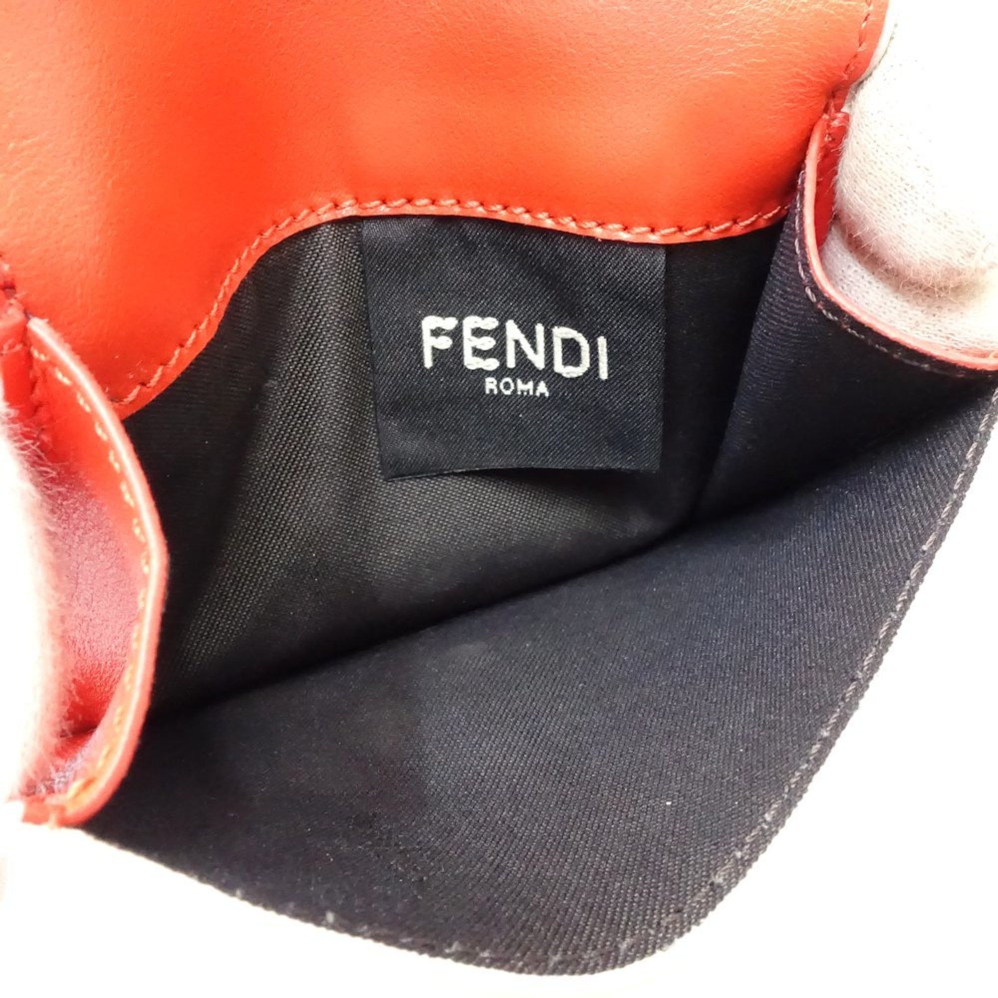 Fendi FENDI Baguette Micro Compact Wallet, Tri-fold 8M0395AV1HF1SXV, Leather, Ivory Red, 181558 Size ONE SIZE - 9 Thumbnail