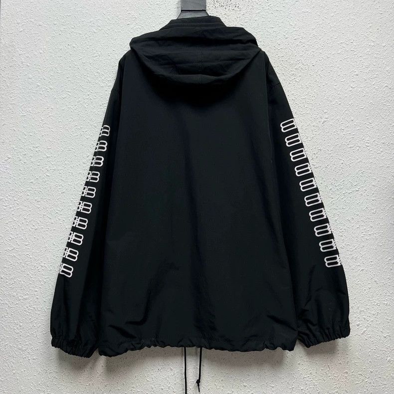 Balenciaga Balenciaga Double B Print Coach Jacket Size US L / EU 52-54 / 3 - 2 Thumbnail