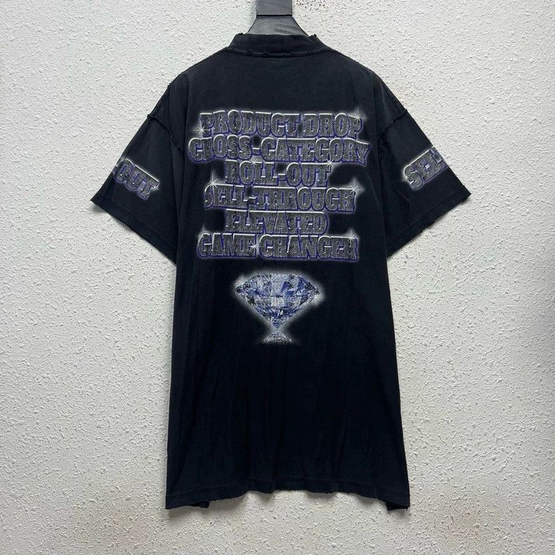 Balenciaga Balenciaga SNBN Inside-Out Oversized T-Shirt Size US M / EU 48-50 / 2 - 2 Thumbnail