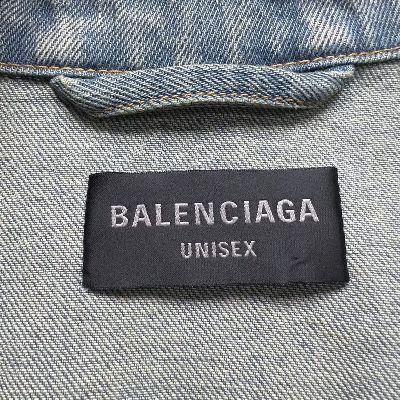Balenciaga Balenciaga Reverse Logo Denim Jacket Size US M / EU 48-50 / 2 - 3 Thumbnail