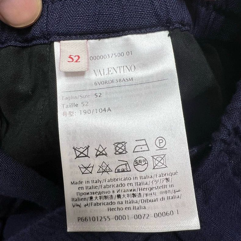 Valentino Valentino Navy Blue Logo Shorts Size US 36 / EU 52 - 4 Thumbnail