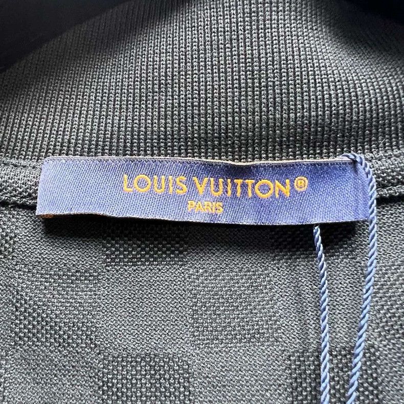 Louis Vuitton Louis Vuitton Pearl Logo Checkerboard Polo Shirt Size US XL / EU 56 / 4 - 3 Thumbnail