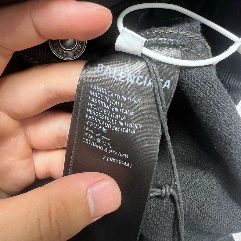 Balenciaga Balenciaga Black Denim Logo Jacket Size US M / EU 48-50 / 2 - 6 Thumbnail